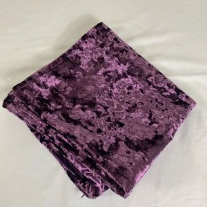 Luxurious Purple Velvet Accent Pillow Custom Design Handmade 20x20